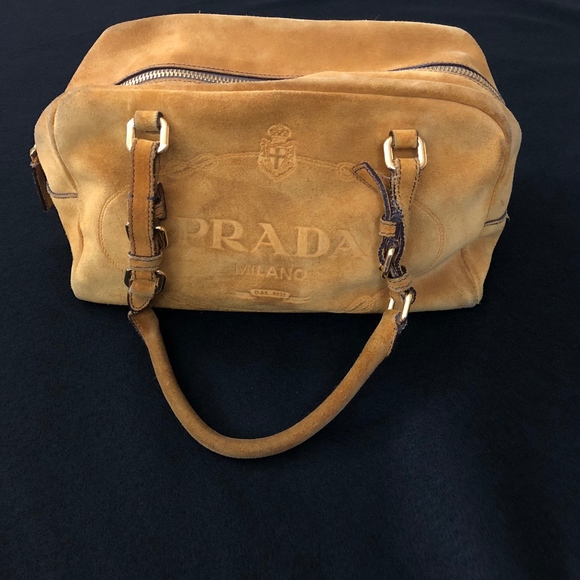 prada logo bag